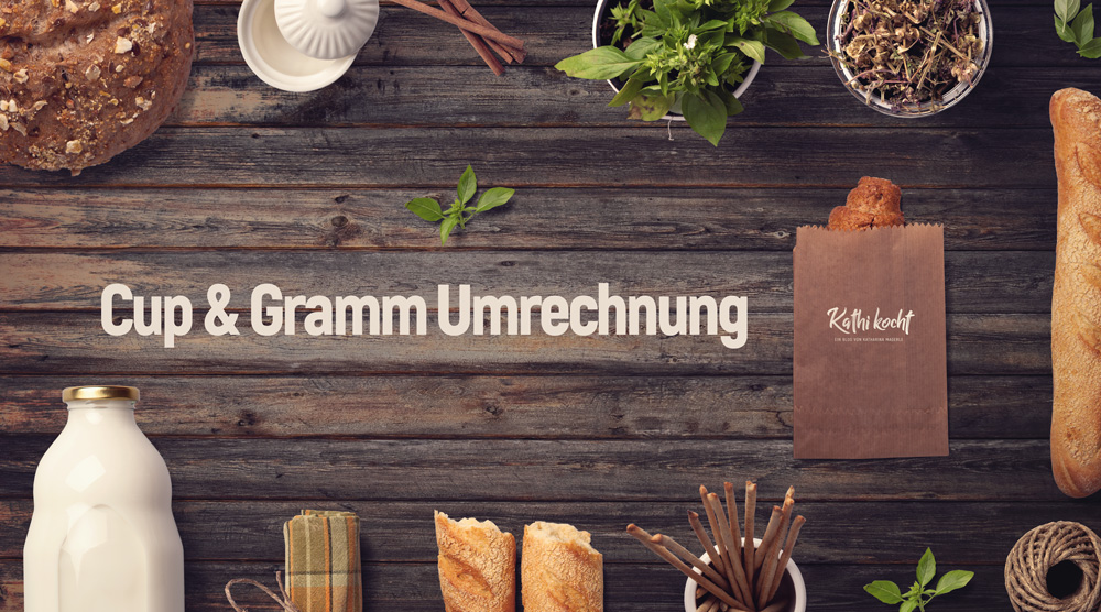 Cup&Gramm-Umrechnung