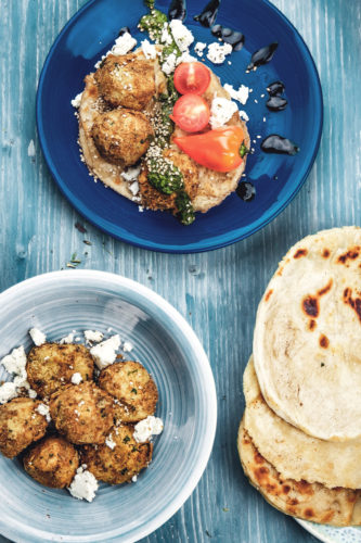 Malawach-mit-Falafel