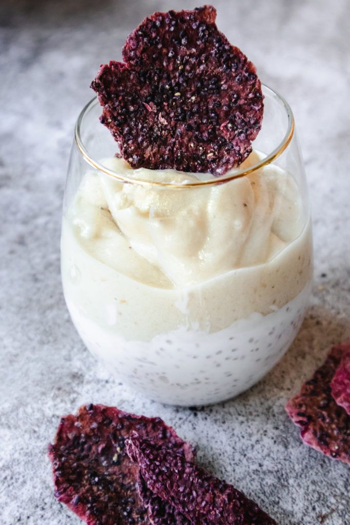 Cremiger Kokos Chia Pudding mit Nice Cream - KathiKocht.at