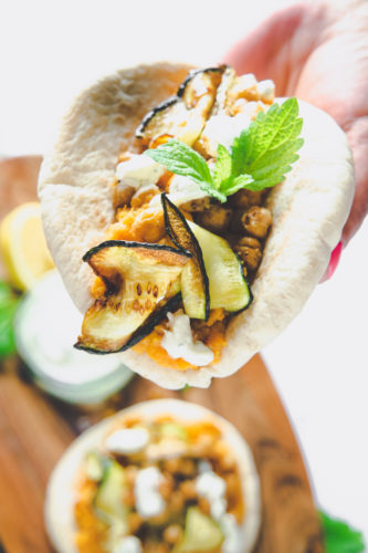 pita brot burrito style vegan