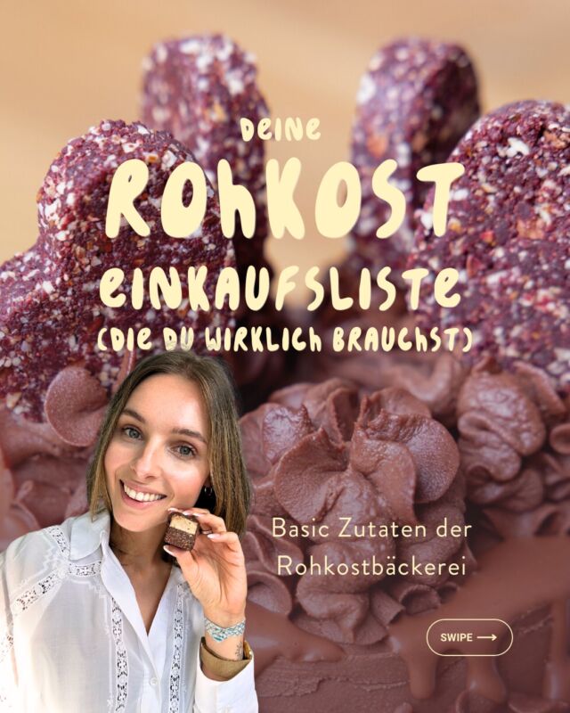 Rohkost-Rezepte wirken oft komplizierter, als sie sind – nicht unbedingt wegen der Zubereitung, sondern wegen der Zutaten.

Dabei übernehmen viele davon eine ganz bestimmte Funktion. Jede Zutat hat ihre Aufgabe– Süße, Cremigkeit, Struktur oder Geschmack. Nährwert. 

Wenn du das einmal verstanden hast, kannst du:
✨ Rezepte besser nachmachen
✨ Zutaten gezielter austauschen
✨ und dich auch an komplexere Desserts heranwagen

Dieses Karussell zeigt dir die Zutaten die du als Beginner in der Rohkostbäckerei zu Hause haben solltest. 

🤍 Speicher es dir gerne als kleine Rohkost-Spickzettel ab. 

#rohkost #rohvegan #rohvegandessert #gesundnaschen #vegansüß